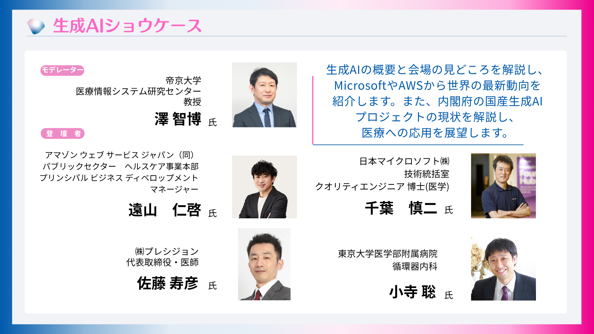 生成AIショウケース
